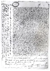 Los despachos escritos de Sir Francis Drake (c.1540-96) desde Cádiz, 1587